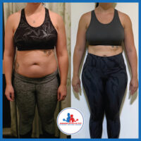 Client body transformation showing improved strength, muscle tone, and overall fitness through our personalised coaching at Absolutely Fit Studio.